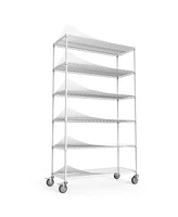 Simplie Fun Height Adjustable Metal Garage Storage Shelves