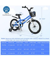 Sugift 18 Feet Kid's Bike with Removable Training Wheels