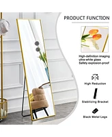 Streamdale Furniture Aluminium Frame Full Body Mirror - Golden 63" X 20"