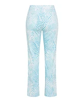 Olsen Women's Mona Fit Straight Leg Water Print Pant