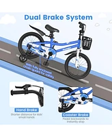 Sugift 16 Inch Kid's Bike with Removable Training Wheels