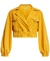 Bcbg New York Women's Balloon-Sleeve Notch-Lapel Jacket