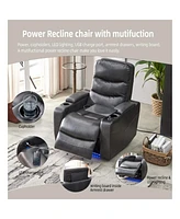 Streamdale Furniture Power Reclining Chair Gray Color