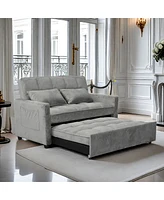 Streamdale Furniture Luxurious Velvet Sofa Bed Perfect for Small Spaces with Easy Assembly