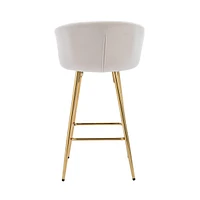 Streamdale Furniture 30 Inch Set of 2 Bar Stools Beige