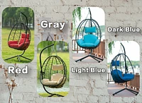 Egg Chair with Stand for Indoor and Outdoor Use