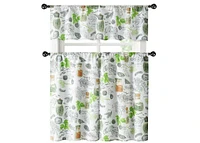 Kate Aurora Country Multi Spice Medley Complete 3 Piece Kitchen Curtain Tier & Valance Set