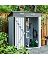 Streamdale Furniture 5x3 Ft Metal Outdoor Storage Shed with Lockable Doors