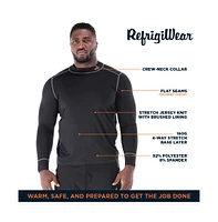 RefrigiWear Big & Tall Lightweight Stretch Knit Base-Layer Top