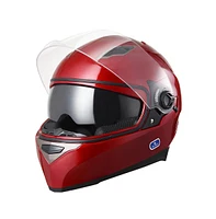 Ahr Run-F1 Dot Motorcycle Full Face Helmet Dual Visors Sun Shield Abs Street Bike Touring Adult