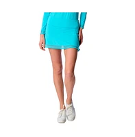 G Lifestyle Clothing Women's Mesh Block Skort