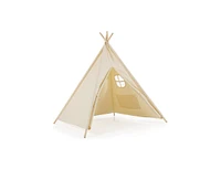 Slickblue Foldable Kids Canvas Teepee Play Tent