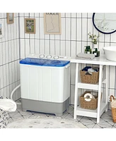 Slickblue 2-in-1 Portable 22lbs Capacity Washing Machine with Timer Control