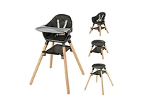 6 1 Convertible Highchair with Safety Harness and Removable Tray