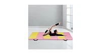 Slickblue 6' x 2' Folding Fitness Exercise Carry Gymnastics Mat