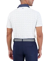 Ben Sherman Polka Dots Tech Jersey Sports Fit Polo