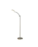 Streamdale Furniture 54-Inch-Long Tinsley Silver Integrated Led Task Floor Lamp