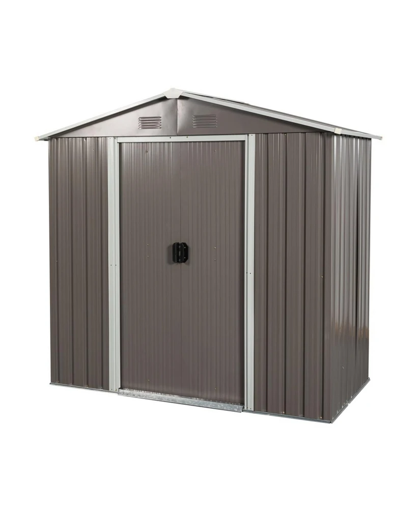 Simplie Fun 8FT X 4FT Outdoor Metal Storage Shed