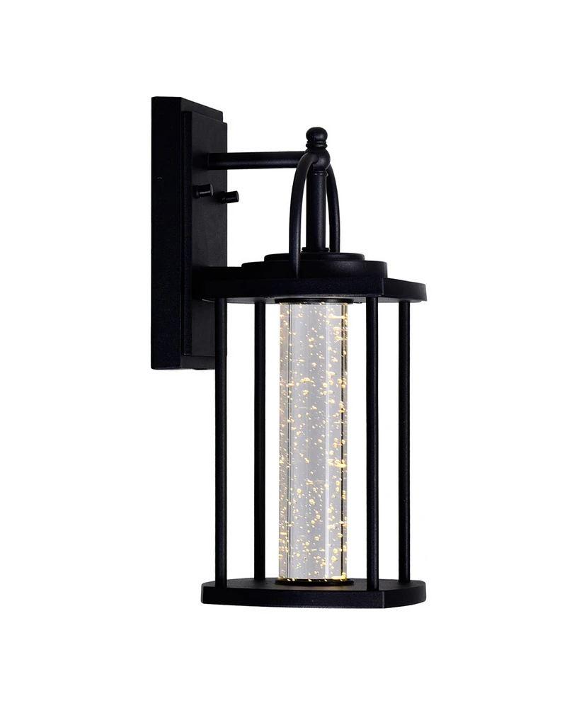 Cwi Lighting 13.9" Metal Greenwood Led Outdoor Wall Lantern