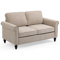 45 Inch, 2 Seater Loveseat Sofa, Mid Century Modern Couches For Living Room, Button Tufted Sofa