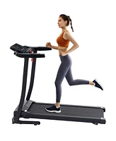 Simplie Fun 2.5 Hp Foldable Treadmill with Incline Adjustment & Preset Programs