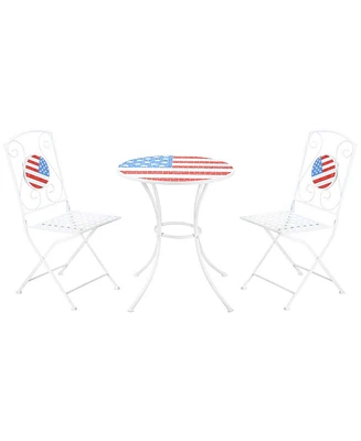 Simplie Fun Usa Mosaic Bistro Set for Outdoor Spaces