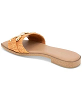 BCBGeneration Women's Lorma Raffia Slide Flat Sandals