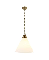 Hudson & Canal Canto 15.88" Wide Pendant with Glass Shade