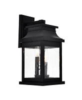 Cwi Lighting 16" Metal Milford 3 Light Outdoor Wall Lantern