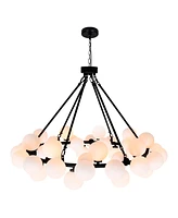 Cwi Lighting 27" Metal Arya 45 Light Chandelier