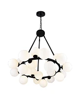 Cwi Lighting 26" Metal Arya 25 Light Chandelier