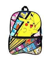 Pokemon Pikachu Anime Cartoon 4-Piece Backpack Accessories Set for boys