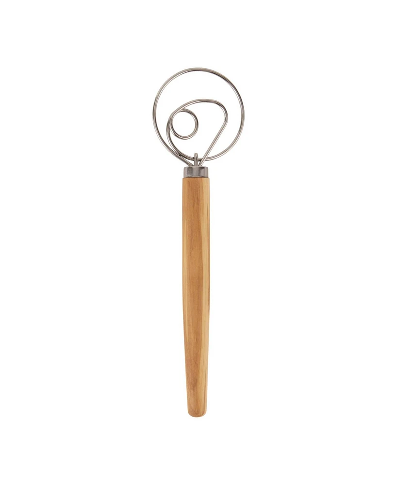 Rsvp International Olive Wood 11" x 3" Swedish Dough Whisk