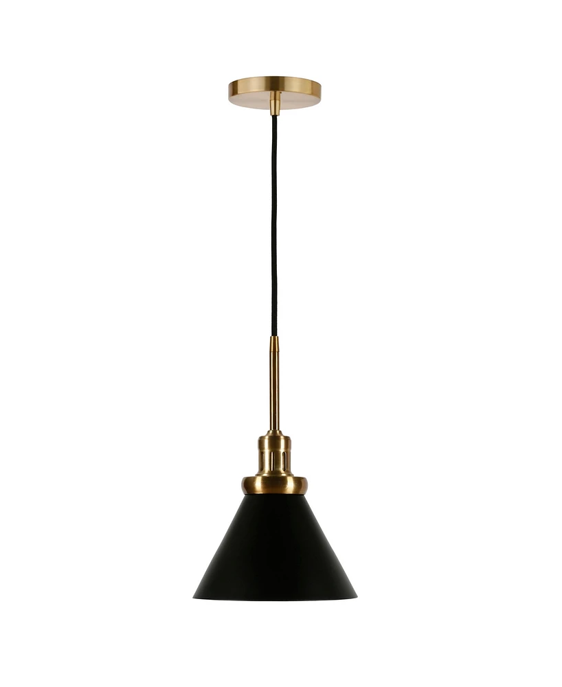 Hudson & Canal Zeno 8.5" Wide Pendant with Metal Shade