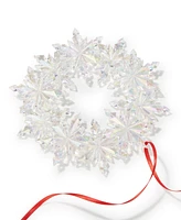 Holiday Lane Sugar Plum Snowflake Wreath Ornament, Exclusively at Macy's