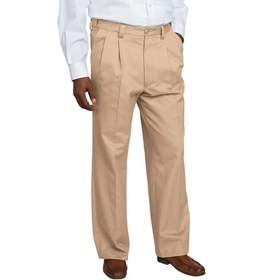 KingSize Big & Tall Relaxed Fit Wrinkle-Free Expandable Waist Pleated Pants