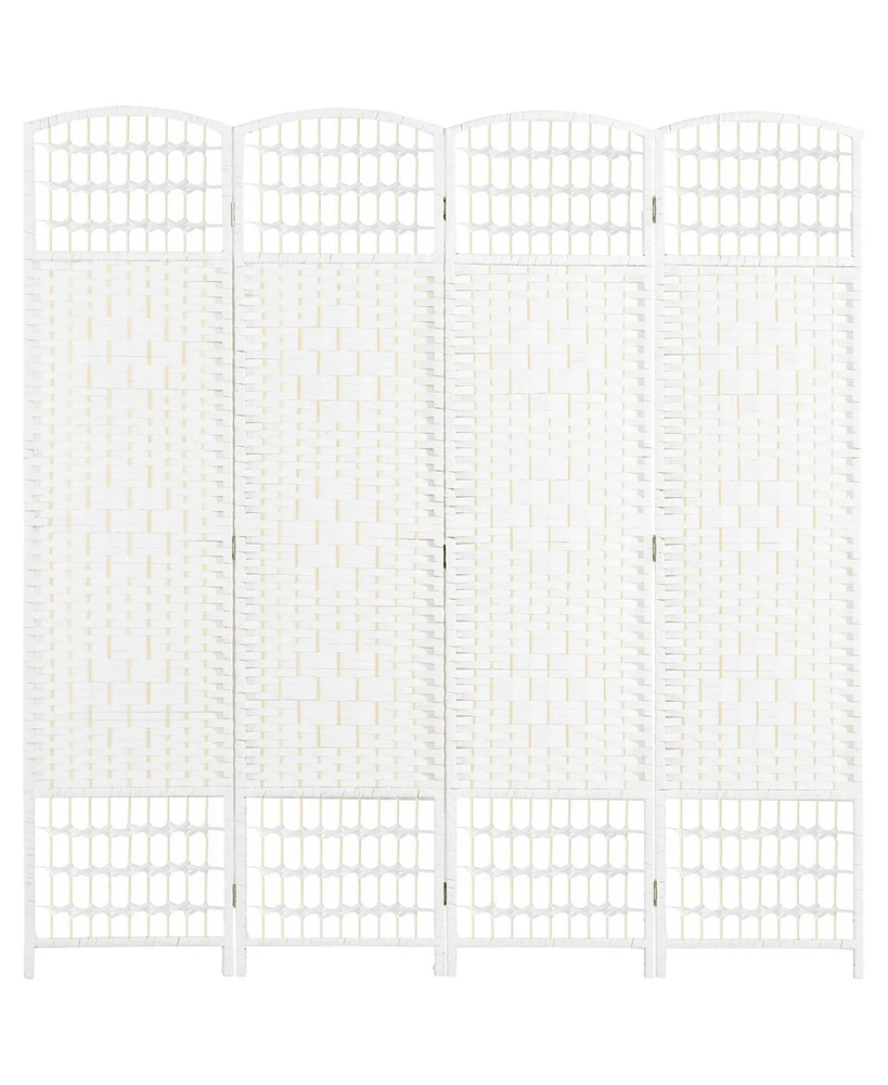 Homcom Panel Room Divider Folding Privacy Screen 5.6' Room Separator