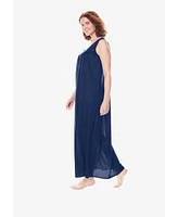 Only Neccessities Plus Necessities Long Tricot Knit Nightgown