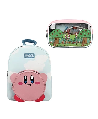 Kirby Mini Backpack and 3-Piece Toiletry Pack Gift Set