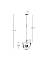 Adele Farmhouse Metal Pendant