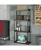 Costway 4 Pcs 4-Tier Metal Shelving Unit Heavy Duty Wire Storage Rack with Anti-slip Foot Pads