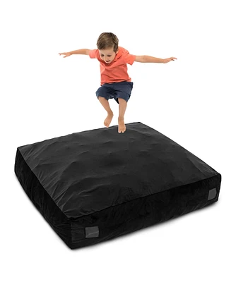 Costway 57" x Crash Pad Sensory Mat with Foam Blocks & Washable Velvet Cover