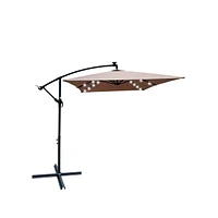 Solar Powered Led Patio Umbrella, 8 Ribs