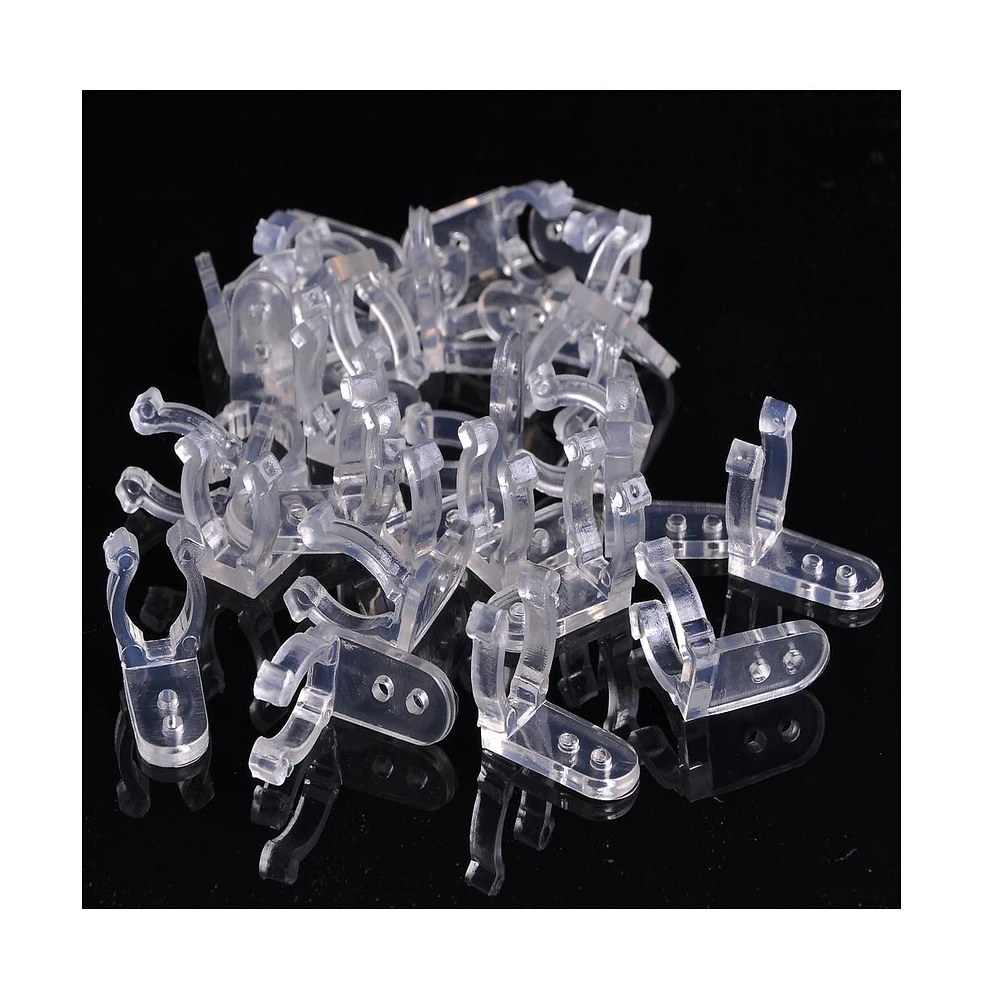 Yescom DELight 100pcs 1/2" Pvc Wall Mount Holder Clips for Led Rope Lights