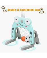 Costway Adjustable Kids 3-in-1 Sports Activity Center Basketball Hoop Set Stand