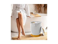 Slickblue Bathroom Towel Warmer Bucket with Fragrance Holder and Auto Shut
