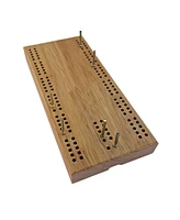 We Games 7 Inch Travel Cribbage Board - Made of Solid Hardwood , 2 Players