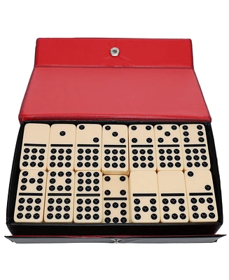 We Games Double Nine Dominoes - Ivory Color Tiles, Club Size