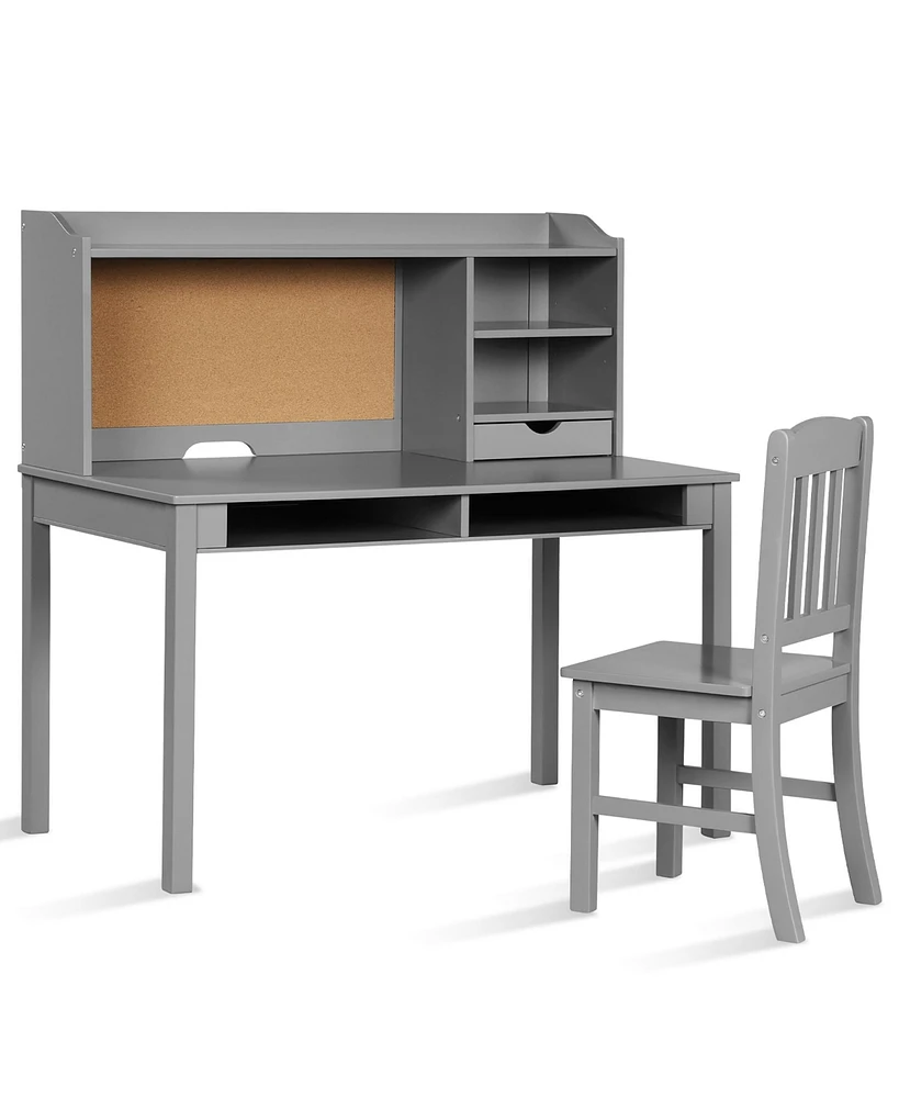 Costway Kids Desk & Chair Set Study Writing Desk