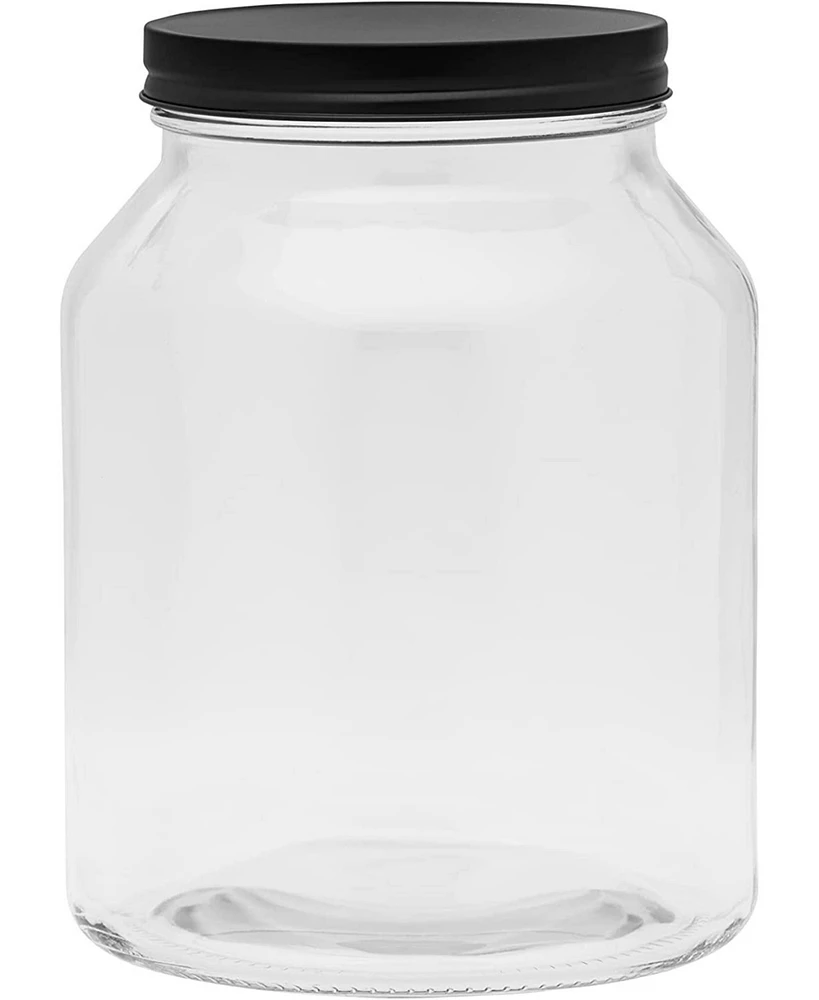 Amici Home Branson Glass Storage Jar, Airtight Food Storage, For Kitchen & Household, Medium 96 oz